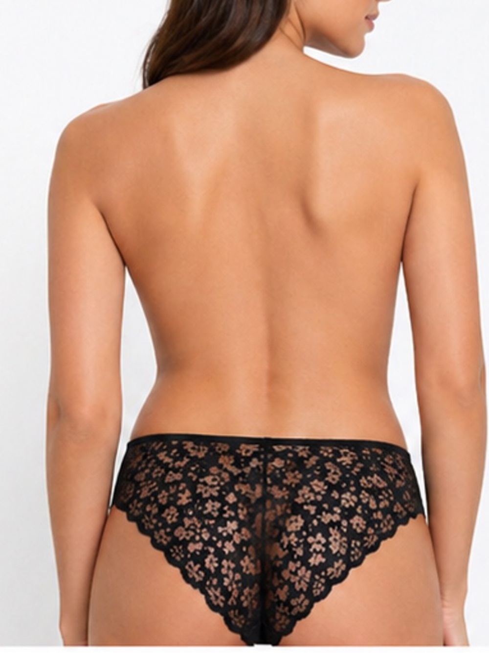 4 Pair Women’s Lace Briefs Sz M Black Floral High Cut Sexy Sheer Panties NWT